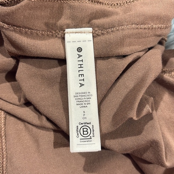 Athleta Womens Inspire Tunic Top Brown Workout Loungewear Athletic Travel - Picture 4 of 9